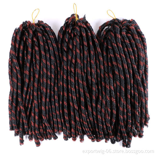 Dreadlocks Crochet Braids Soft Faux Locs Crochet Hair Synthetic Straight Soft Locs Hair Twist Braid Crochet Hair 14 Inch